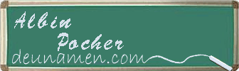 Albin Pocher Visitenkarte